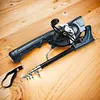 Portable Folding Fishing Rod Telescopic Fishing Pole with Reel Line Travel Rods