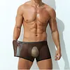 Ultra-thin Transparent Ice Silk Seamless Low-Waist Sexy Boxer Briefs