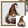 (Stamped/Counted) Coffee Gnome - 11CT Cross Stitch 40*40cm/15.75*15.75in