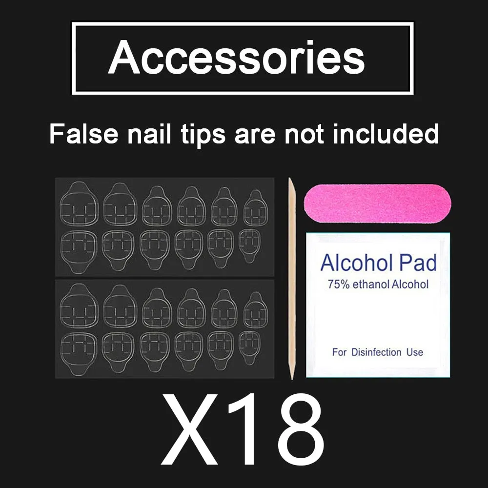 432pcs 18 Mixed Solid Colors Short Round Almond Coffin Shape Nail Tips Full Cover False Nail Tips Press On Fake Nails 18 Strips-Nail Inspo