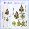3D Mandala DIY Crystal Prism Teardrop Pendant Hanging Diamond Painting Suncatcher Kit