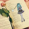 6pcs Bookmark Diamond Dots with Crystal Little Witch Dot Drill Book Mark Kit