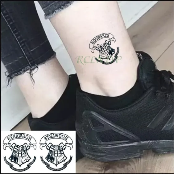Waterproof Temporary Tattoo sticker movie School badge fake tatto flash tatoo for men women