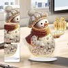 5D DIY Special Shape Diamond Painting Desk Ornament Snowman Decor Kit