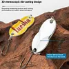10pcs Metal Spoon Fishing Lures Spinner Bait Artificial Hard Bait Fishing Tackle