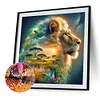 Diamond Painting-DIY Full Round Drill Lion(50*50 CM)