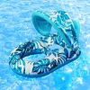 Beach Folding Hammocks PVC Floating Lounger Air Mattress for Swimming Pool Party