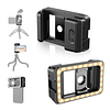 APEXEL 3 in 1 Mobile Phone Macro Lens with LED Fill Light 15X Macro Lens + 17mm Thread Lens Adapter for iPhone 15/15Pro/15Pro Max, Samsung, Android Phones