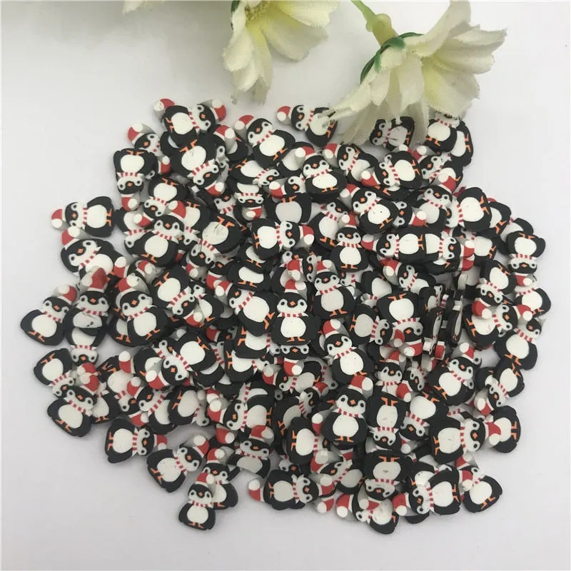 20g Colored Animal penguin for Resin DIY Supplies Nails Art Polymer Clear Clay accessories DIY Sequins scrapbook shakes Craft