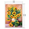 Sunflower Vase -11CT Stamped Cross Stitch Kit(36*46cm)