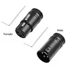 Male/Female 3 Pin Compact XLR Microphone Solder Adapter Connector with Wrench