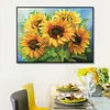 Cross Stitch Full Embroidery Beads Printed 11CT Sunflower(65x50cm)