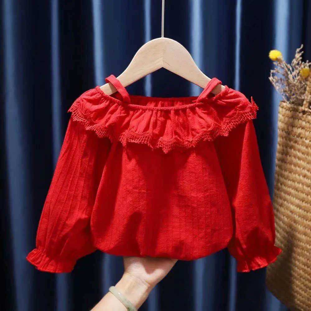 2pcs Dess Sets Dess And T Shirt Cotton Denim Baby Girls Dress Long Sleeve Child Clothing