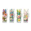 4Pcs Butterfly Bush Special Shape Diamond Painting Bookmark for Reading Day Gift