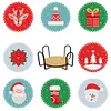 Diamond Painting Coaster DIY Christmas Cup Cushion Table Placemat(8 Piece Set 1 Rack)