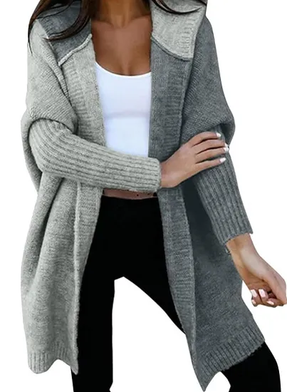 Athvotar Athvotar Hooded Knitted Cardigan Women's Long Sweater Women's Coat In The Autumn And Winter Of 2025