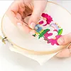 (US Local)2Pcs Round Embroidery Hoops DIY Sewing Tool for DIY Sewing Craft (20cm)