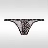 Men's Low Waist Sexy Transparent Ice Silk U Convex Pouch Briefs