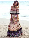Bohemia Off-The-Shoulder Maxi Dress
