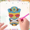 8Pcs Special Shape Hawaii Diamond Painting Fridge Stickers for Home Decor