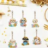 6pcs/set DIY Diamond Painting Special Shape Double Sided  Diamond Art Keyring Keychain Kit (Puppy)