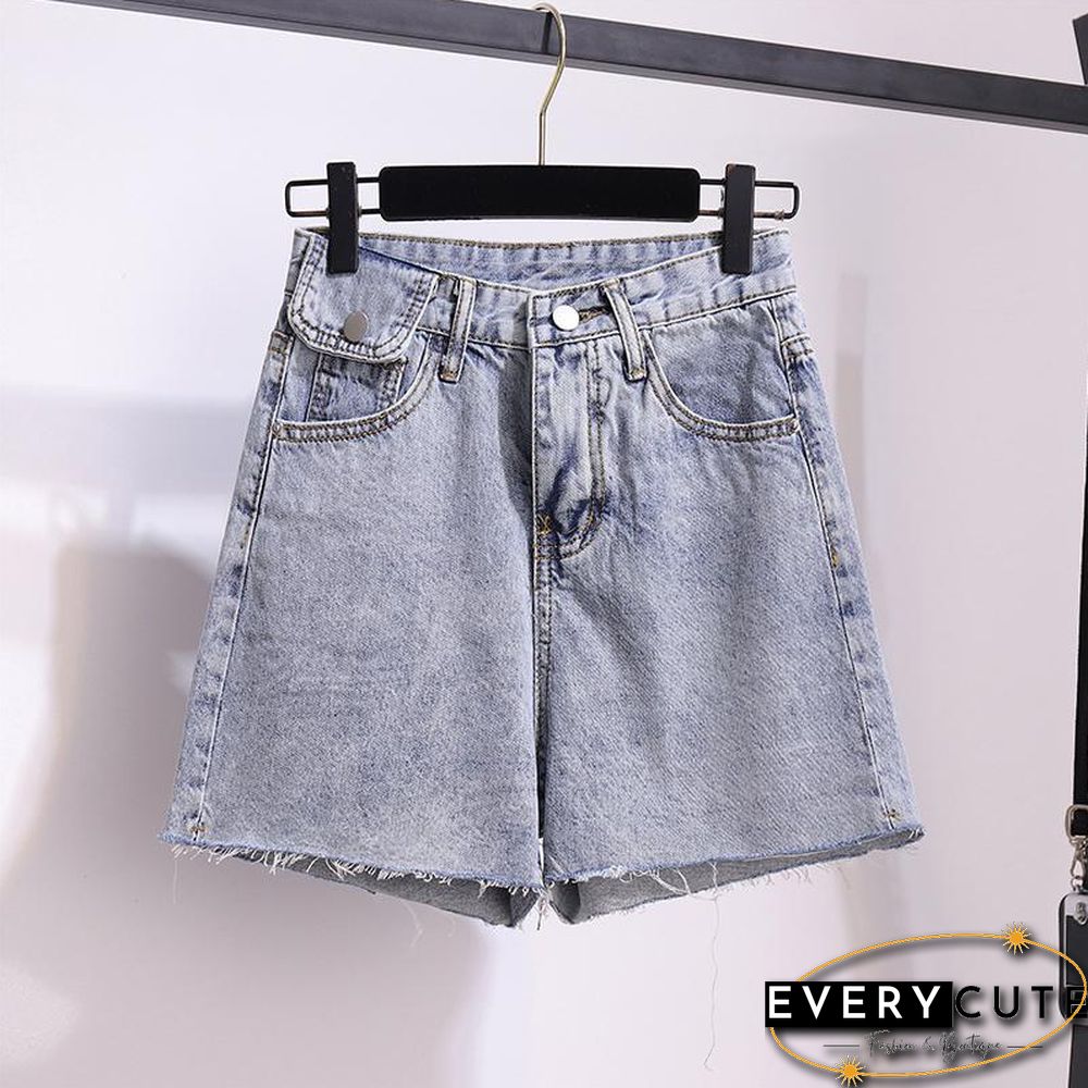Fashion Print Tee+ Denim Shorts P11654
