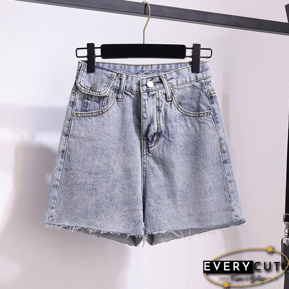 Fashion Print Tee+ Denim Shorts P11654
