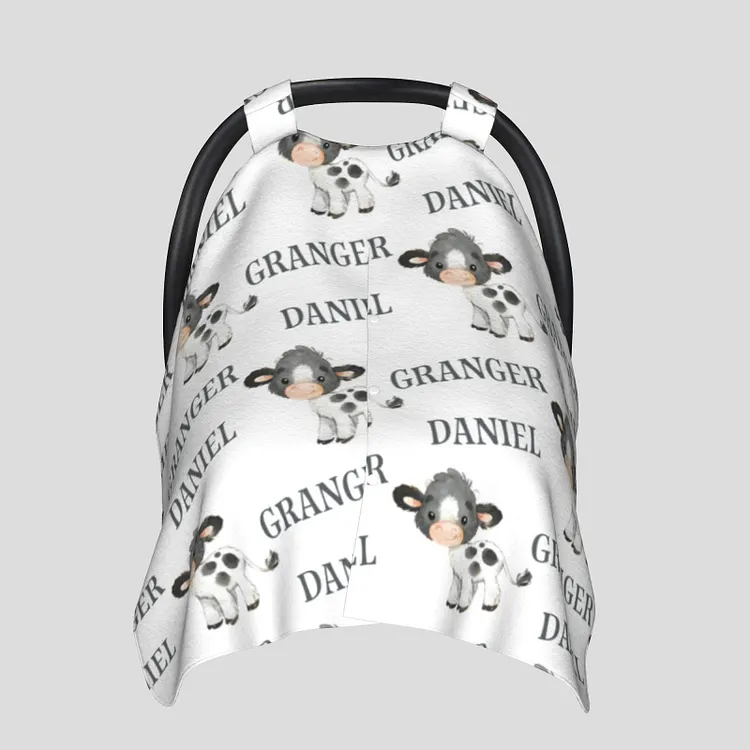Personalized Baby Ox Car Seat Canopy for Comfort & Unique| C56