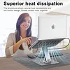 Aluminum Alloy Tablet Laptop Desktop Stand with 12-port Docking Station, Liftable, 360-degree Rotation, 4K Screen Projection
