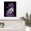 11CT Witch Cat - Stamped Cross Stitch Kits