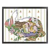 Rabbit Fairy Tale-Girl And Cat-14CT Stamped Cross Stitch 48*38cm/18.9*14.96in