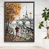 Paris Street-Paint by Numbers Acrylic Painting 30*40CM