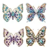 4Pcs Diamond Painting Brooch Butterfly Brooch Jewelry Kit DIY Diamond Pins