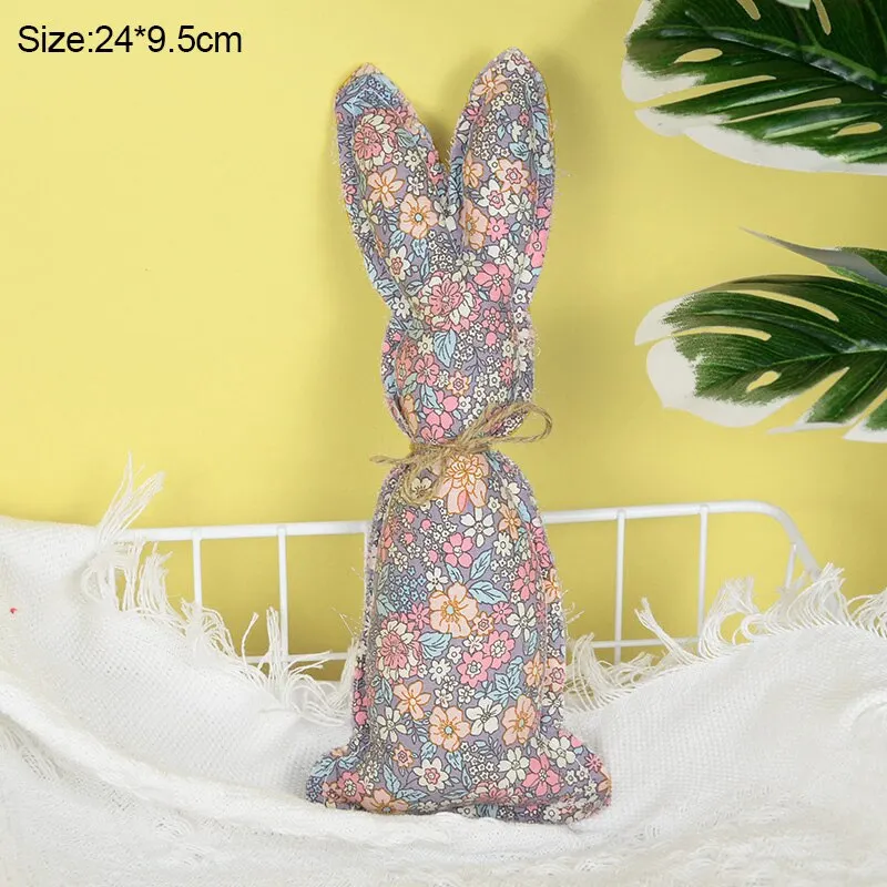 Easter Decoration Cloth Bunny Ornaments Easter Rabbit Holiday Party Kids Toys Gifts Decoration Spring Home DIY Craft Supplies