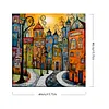 (US Local)Paint By Numbers Kit On Canvas DIY Oil Art Street Home Picture Decor 40x40cm