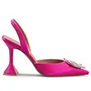 Women's 95mm High Heels Crystal Rhinestone Slingback Pumps Shoes For Wedding Party 