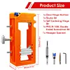 Door Hinge Jig Hinge Mortiser Hinge Router Template for 3in to 5in Hinge(Orange)