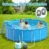 2 Pack Swimming Pool Pipe Holders with Tape Designed Compatible with Intex Pools