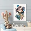 Little Girl Wearing Glasses-Paint by Numbers Acrylic Painting 40*50CM