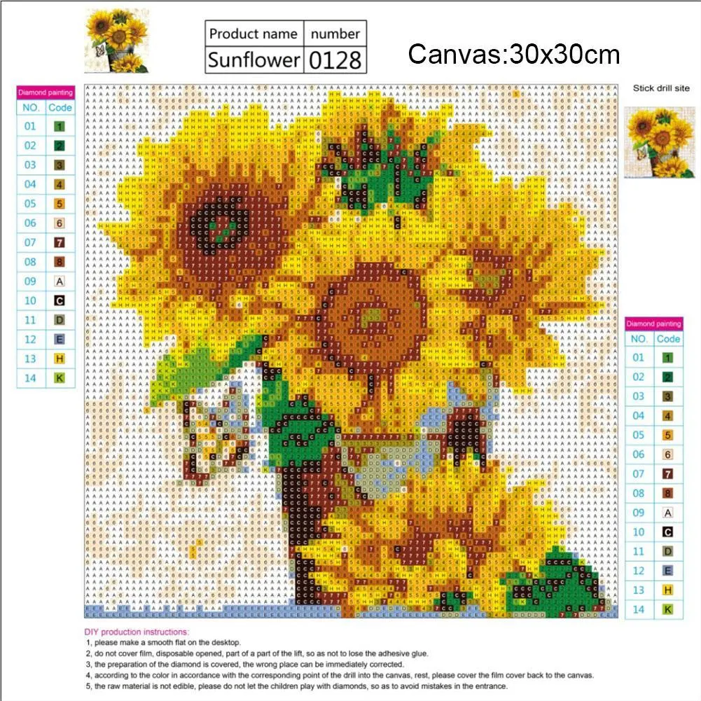 Diamond Painting - Full Round Drill - Tenacious Sunflower