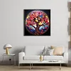 (Stamped/Counted) Glass Painting-Tree Of Life-18CT Cross Stitch 30*30cm/11.81*11.81in
