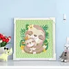 >SALE<5D DIY Full Round Drill Diamond Painting Sloth Kit Home Decor Art Craft 15x15cm