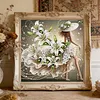 Flower Skirt Beauty-Partial Special Shaped Diamond Painting 30*30CM