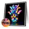 Diamond Painting-DIY Full Round Drill Luminous Butterfly