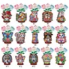 2026&2027 DIY Double Sided Drills Calendar Craft Art Kit Wooden Diamond Painting Calendar Set