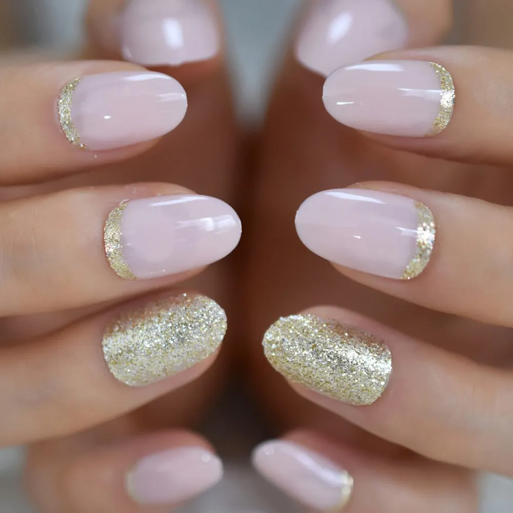 Mix Color Nail Short Squoval Dark Red Petie Fake Nails Glossy Shiny Ladies Fingernails Perfect for Office Lady with Adhesive-Nail Inspo