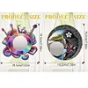 (US Local)2D Flat DIY Guitar Goddess Hanging Mirror Diamond Art Kits Wall Door Decoration