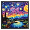 Van Gogh Starry Sky - 14CT Stamped Cross Stitch 40*40cm/15.75*15.75in