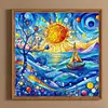 Diamond Painting-DIY Full Round Drill Ocean Sailing(40x40cm)