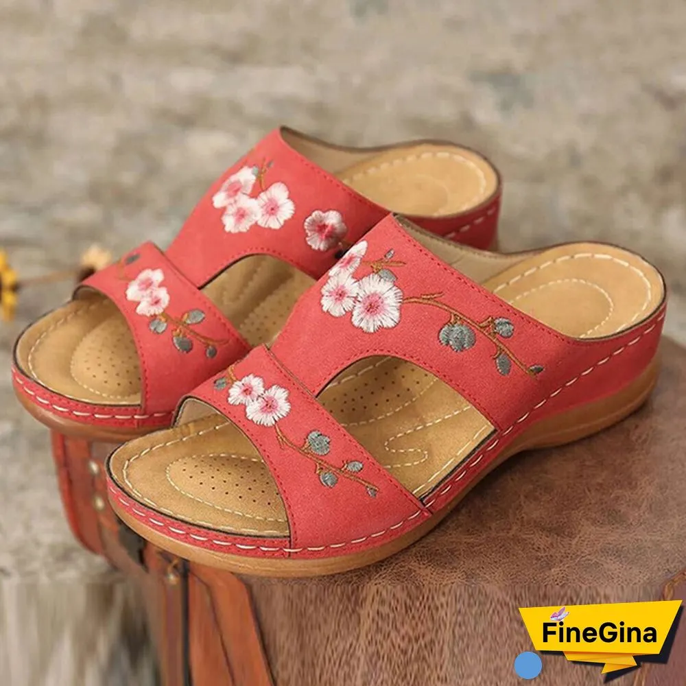 Summer Heighten Slippers Thick-Soled Non-Slip Pu Slippers Women's Outdoor Casual Slippers